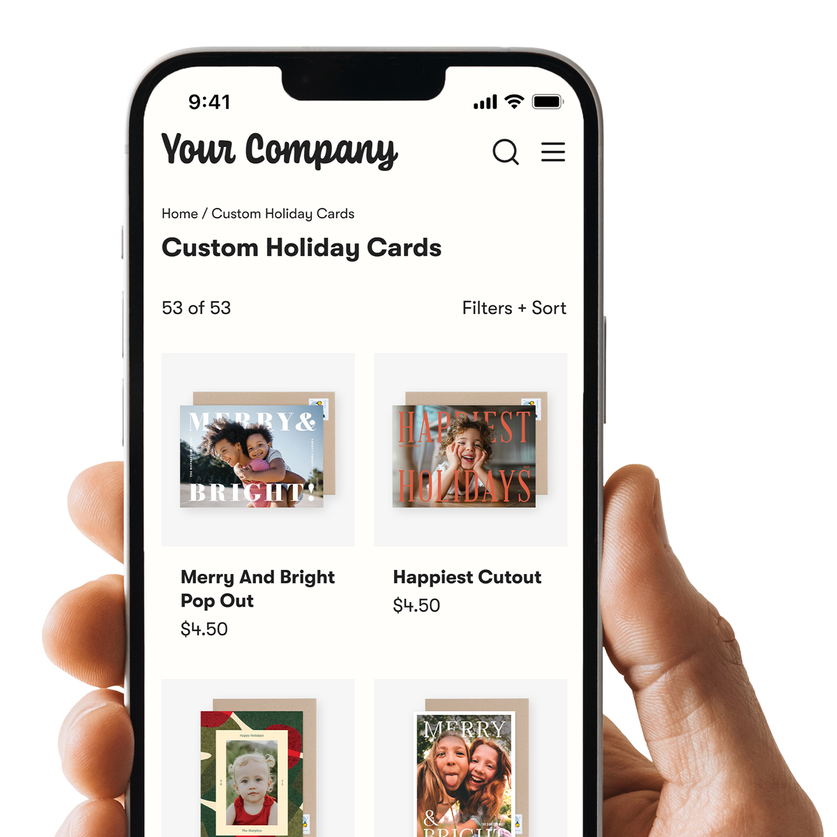 Postable Shopify app on a phone