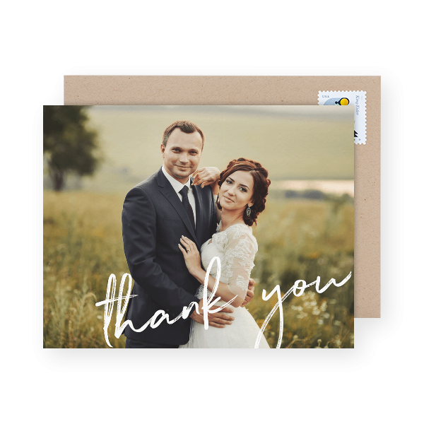 wedding thank you card