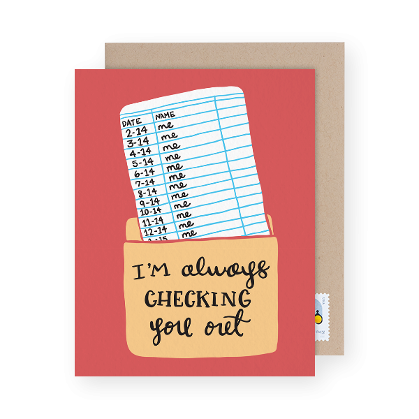 love pun greeting card