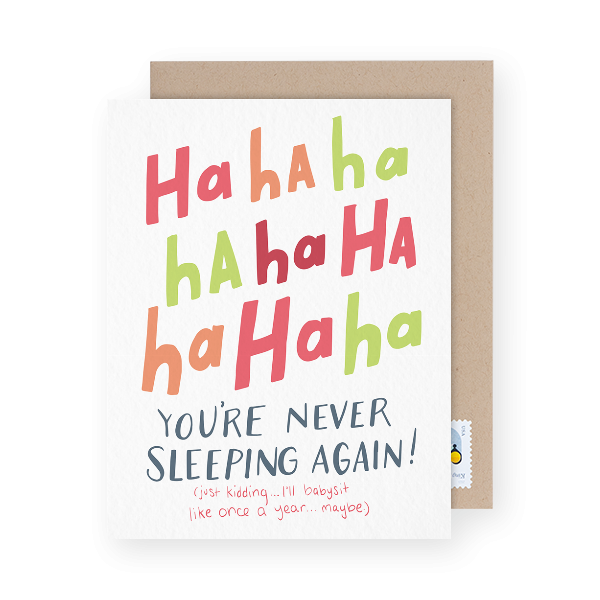 funny baby congrats card