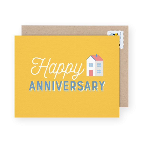 home-anniversary-business-greeting-card