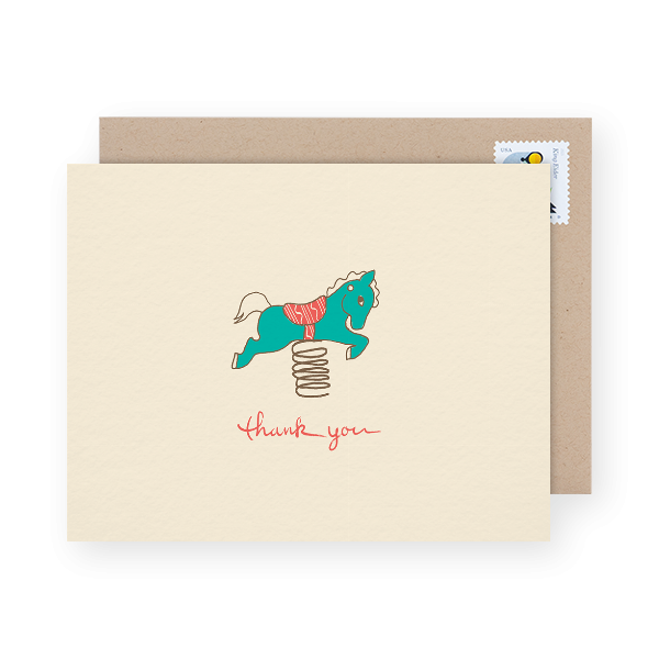 adorable baby shower thank you card