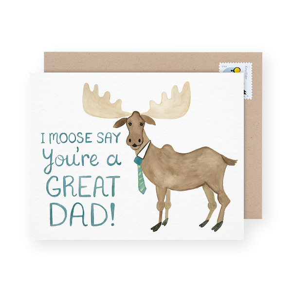 watercolor father's day card