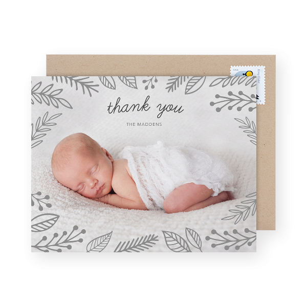 photo baby shower thank you cards