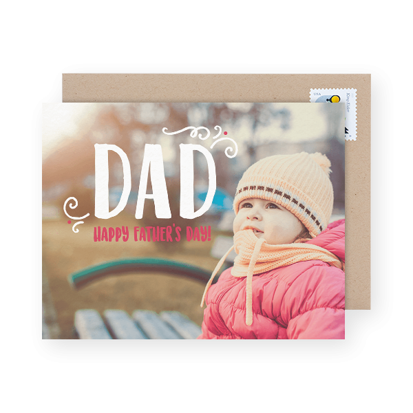 cute photo dad day greeting