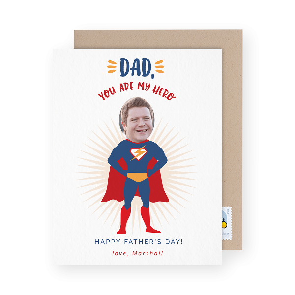 funny photo father's day card
