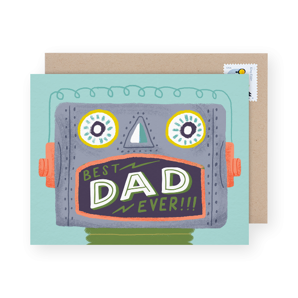 colorful father's day card