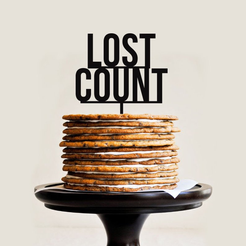 lost count cake topper