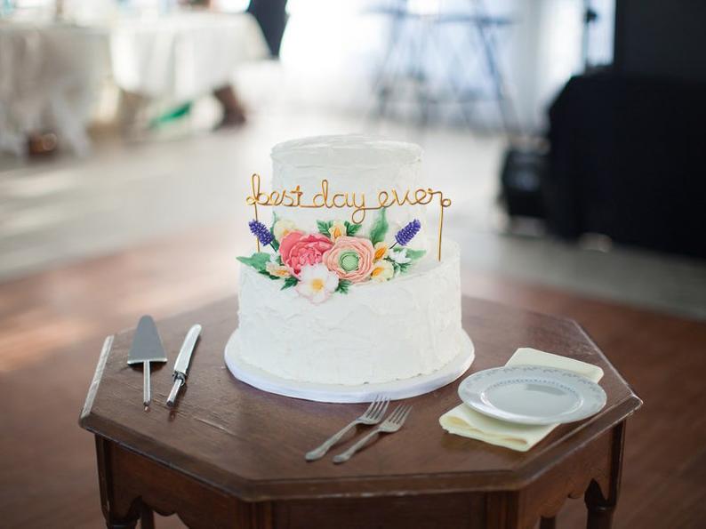 best day ever cake topper