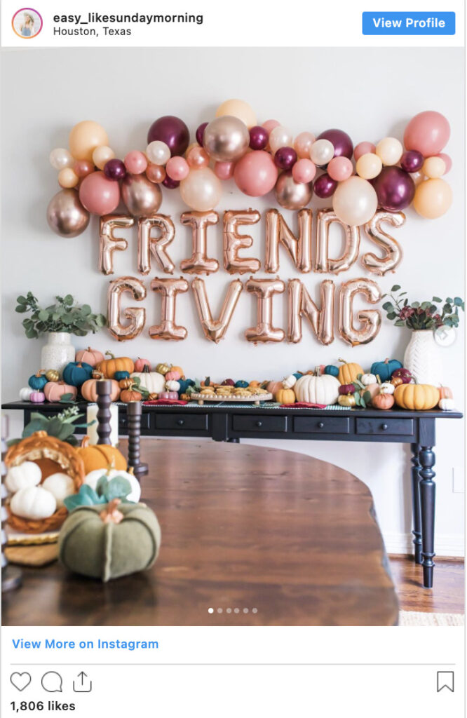 Festive ideas & tips to celebrate Friendsgiving